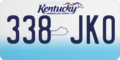 KY license plate 338JKO