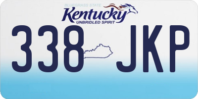 KY license plate 338JKP