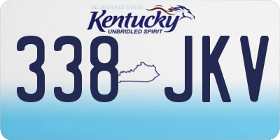 KY license plate 338JKV