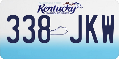 KY license plate 338JKW