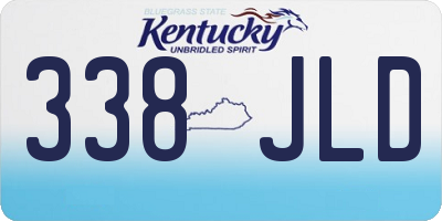 KY license plate 338JLD