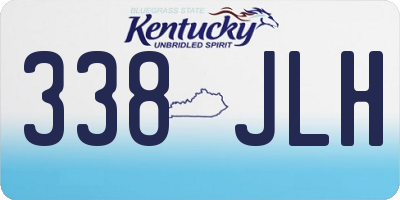 KY license plate 338JLH