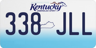 KY license plate 338JLL
