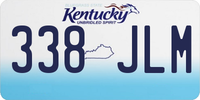 KY license plate 338JLM