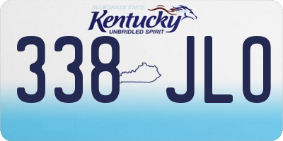 KY license plate 338JLO