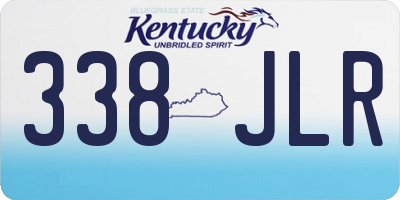 KY license plate 338JLR