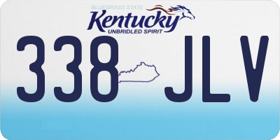 KY license plate 338JLV