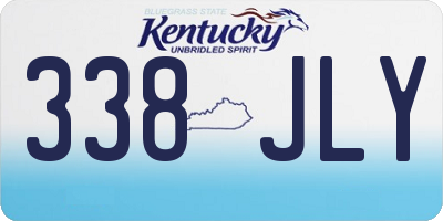 KY license plate 338JLY