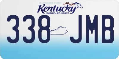 KY license plate 338JMB