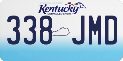 KY license plate 338JMD