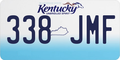 KY license plate 338JMF