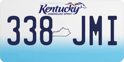 KY license plate 338JMI
