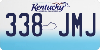 KY license plate 338JMJ