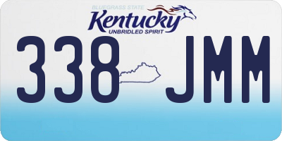 KY license plate 338JMM