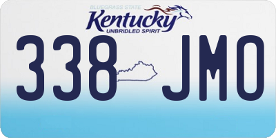 KY license plate 338JMO