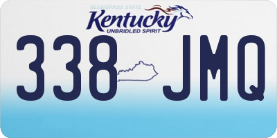 KY license plate 338JMQ