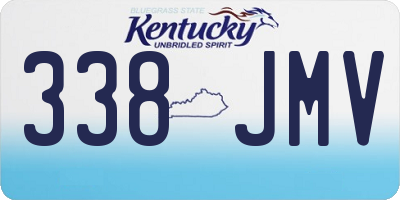 KY license plate 338JMV