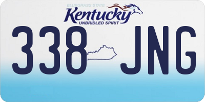 KY license plate 338JNG