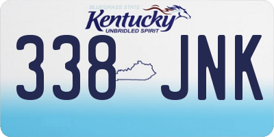 KY license plate 338JNK