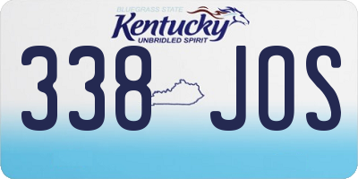 KY license plate 338JOS