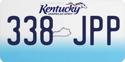 KY license plate 338JPP