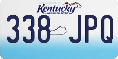 KY license plate 338JPQ