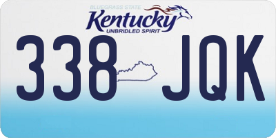 KY license plate 338JQK