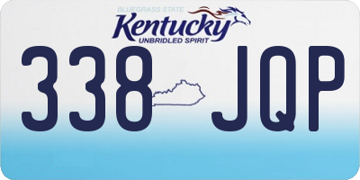 KY license plate 338JQP
