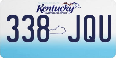 KY license plate 338JQU