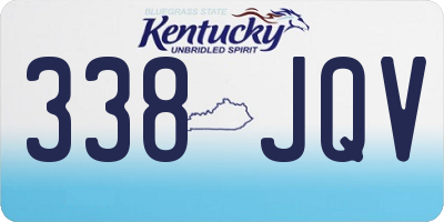 KY license plate 338JQV