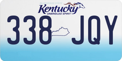 KY license plate 338JQY