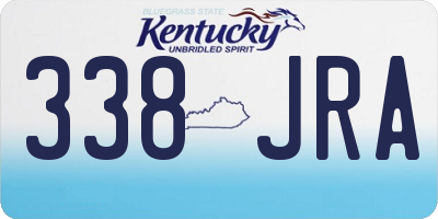 KY license plate 338JRA