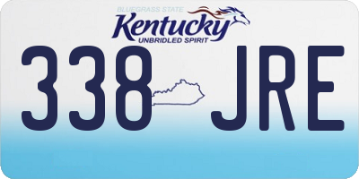 KY license plate 338JRE