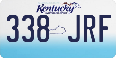 KY license plate 338JRF