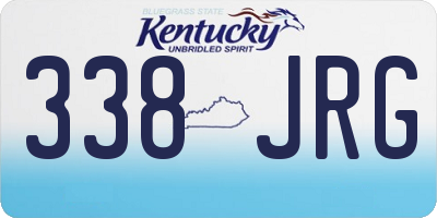 KY license plate 338JRG