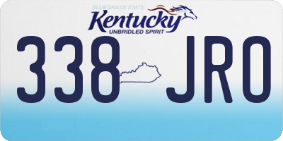 KY license plate 338JRO
