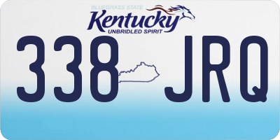 KY license plate 338JRQ