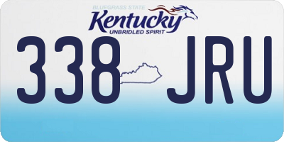 KY license plate 338JRU