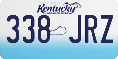 KY license plate 338JRZ