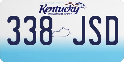 KY license plate 338JSD
