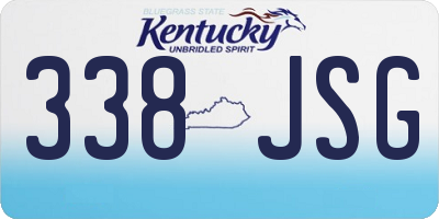 KY license plate 338JSG