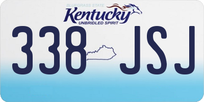 KY license plate 338JSJ