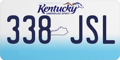 KY license plate 338JSL