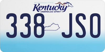 KY license plate 338JSO