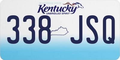 KY license plate 338JSQ