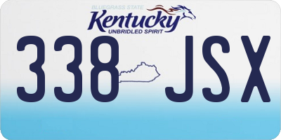 KY license plate 338JSX