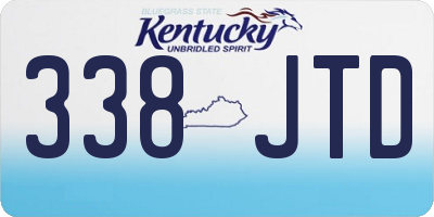 KY license plate 338JTD