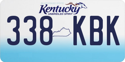 KY license plate 338KBK