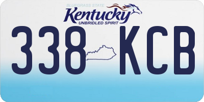 KY license plate 338KCB