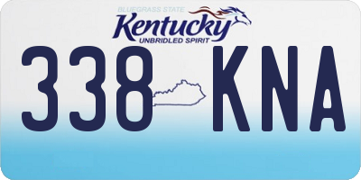 KY license plate 338KNA